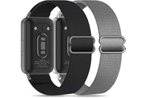 EverAct Elastic Bracelet Compatible with Samsung Galaxy Fit 3 Replacement Strap Watch Strap Accessories for Samsung Galaxy Fit 3 SM-R390 Nylon Replacement Strap Sports Watch Strap Women Men