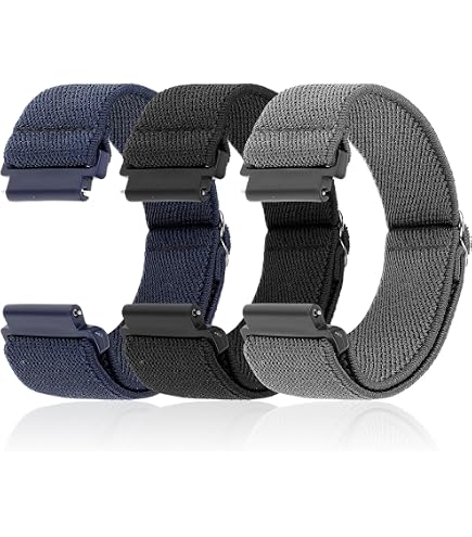 RanBluu Nylon Armband 20 Mm – Elastisch, Mit Magnetverschluss – Für Smartwatches Von Samsung, Garmin, Huawei