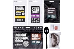 SAVE & PROTECT TRADING EPa MRE Meal Ready to eat Delta Trekking Alimentos de trekking de Tactical Foodpack - 8 años de duración de la ración de emergencia, alimentos de emergencia para Prepper, Bundeswehr, Survival, SHTF y