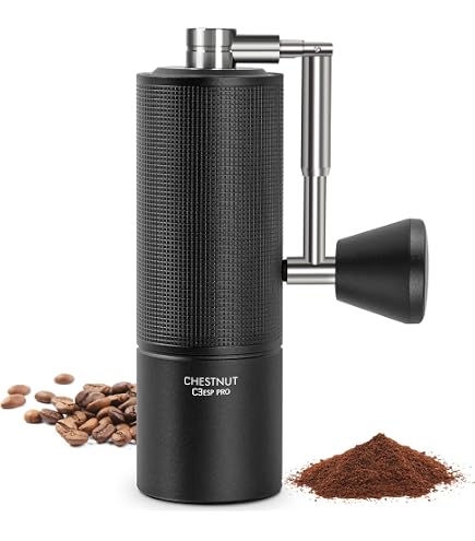 KINGrinder K1 Manual Coffee Grinder With 140 Degrees Adjustable Grinding For Aeropress, French Press, Drip, Espresso, 20-25g Capacity - 8