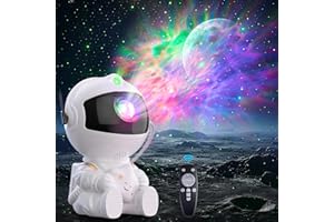 DORAIMUNI Astronaut Galaxy Projector - 360° Adjustable Star Light, Bedroom Nebula Projector, Spaceman Light with Remote Control, Gift for Kids and Adults