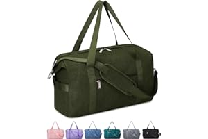 Narwey for Ryanair Cabin Bags 40x30x20 Underseat Ryan Air Travel Duffel Hospital Bag Carry on Luggage with Wet Pocket Overnight for Women and Men 20L (Army Green)