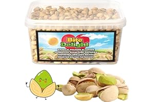 Bite & Delight 5 kg Pistacje prażone solone z łupiną Świeże i chrupiące Przekąski Wegańskie Bezglutenowe