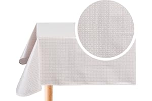 Home Direct Mantel de Hule, Rectangular 140 x 180cm, Beige