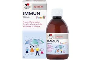 Doppelherz IMMUN family - Nutrientes para toda la familia - Vitamina C y zinc para el sistema inmunitario - 250 ml
