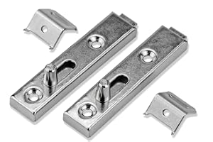 2 x Mprofi MT® Metal Lock Latch Furniture Rods for Bathroom, Furniture, Pet Furniture Push Rods Including Closing Angle Slidi