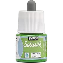 Pebeo Setasilk Seidenmalfarbe – 45 Ml, Primärgelb, Wasserbasiert, Bügelfixierbar, Für Seidenstoffe & Textilien