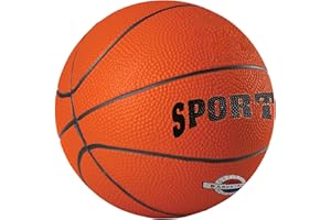 BStockes 7 Size-Basketball “Recreational Basketbal” Durable Rubber Material Strong Grip High Bounce Pimpled Non-Slip Surface indoor Home & Outdoor Court Play Unisex Suitable for All Ages Orange