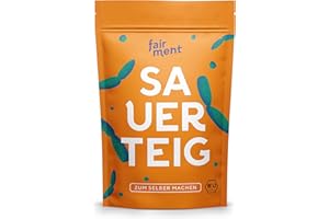 ‎FAIRMENT Bio Sauerteig Starter von fairment, frische Sauerteig Kultur aus Roggen, vegan, unpasteurisiert, pastös