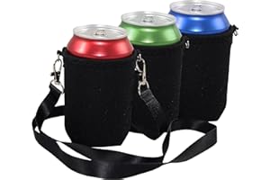 BeerHolder Eff Em Concept Set of 3 Can Holders for the Neck, Can Holder with Neck Strap, Glass Holder, Bottle Holder (Lanyard)