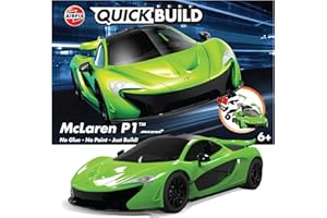 Airfix QUICKBUILD Model Car Kit - McLaren P1 Green Car Building Kit for Kids 6+, Construction Toys for Boys & Girls, No Glue Model Making - Classic Car Gifts Plastic Model Kits