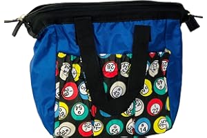 THOMAS AND ANCA Thomas & Anca Club Supplies Sac de bingo et lot de tampons pour les amateurs de bingo Idée cadeau de Bingo Secret Santa, cadeau de Noël, joueur de bingo, bleu, Classique