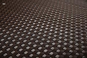 SELLON24 Revestimiento de poliratán para balcón, elemento de ocultación para balcón color antracita, marrón, blanco, negro, cobre, verde, al metro, cubierta para balcón, RD02 - dunkel braun