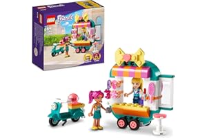 LEGO 41719 Friends La Boutique de Mode Mobile, Jouet de Petit Salon de Coiffure pour Mini-poupées d'Heartlake City, Idée Cadeau Filles et Garçons 6 Ans