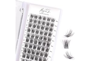 MAGNETIC SL 72pcs Wimpern Cluster DIY Wimpern-Extensions Cluster Wimpern Natürlicher Look C D Curl Wiederverwendbar Flauschige Cluster Lashes Cluster Wimpern Länge Mix 10-16MM-DM17