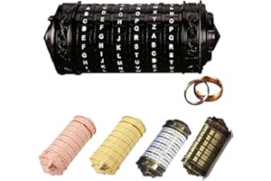 MINGZE Da Vinci Code, Mini Cryptex For Christmas Valentine's Day Most románticos creativos Interesting Birthday Gifts For Boyfriend and Girlfriend Brain Teaser Lock Puzzles（Negro）