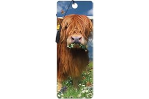 3D LiveLife Bookmark - Highland Cattle from Deluxebase. A Cow Bookmark with lenticular 3D Artwork Licensed from Renowned Artist David Penfound