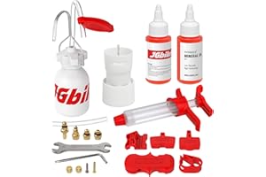 JGbike Standard Bleed Kit for Shimano Hydraulic MTB Road Brakes with 120ml Mineral Oil Fluid,Convertible for MAGURA TEKTRO Giant Disc Brakes