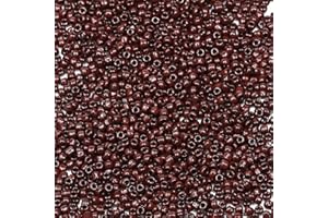 Bala&Fillic perles de rocaille 3mm Café couleur, 3600pcs/100Grammes,8/0 perles de verre pour fabrication de bracelets, colliers et boucles d'oreilles (Café)