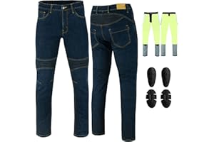 Vaster Moto Jean de Moto pour Homme avec Protection en Armure Kevlar, approuvé CE en 17092-3:2020