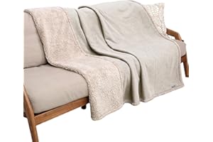 PAWSEE Manta para Perro Impermeable, Cama Lavable para Perro de Felpa y Antideslizante con Alfombrilla para Perro Sherpa Supersuave Manta para Mascota para Cachorro, 203x152cm