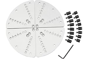 VINWOX 8-1/4” Cole Jaw Set for 3-3/4” Wood Lathe Key Chuck & 4” Scroll Chuck, Idea Flat Jaw Set with Buffer Kit for Popular Wood Lathe Chucks
