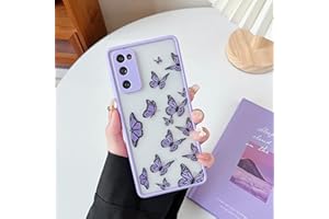 ZTOFERA Etui na tył telefonu TPU do Samsung S20 FE, proste przezroczyste etui z płynnego silikonu ze wzorem motyla, odporne na zarysowania, odporne na wstrząsy etui do Samsung Galaxy S20 FE 5G -