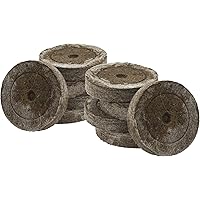 Jiffy-7 Torf-Quelltöpfe Original (50 Stück) mit 41mm zur Anzucht von Stecklingen und Sämlingen Aussaat-erde Anzucht-erde…