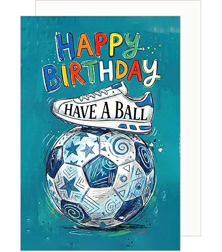 Biglietto Di Compleanno Per Lui A Tema Calcio - Design