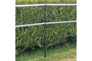 Doblit 156cm Poly Post Extra Tall 5FT Plastic Fencing Stake | Reinforced Mobile Electric Fence Poles Ideal for Horse Paddocks Equestrian (Green, Pack of 10)