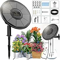 Gartenbewässerung DIY Anpress Solar Bewässerungssystem Automatik Set - Für 30 Töpfe, 10 Timing-Modi, IP67 Wasserdicht Solar Bewässerungssysteme Für Garten