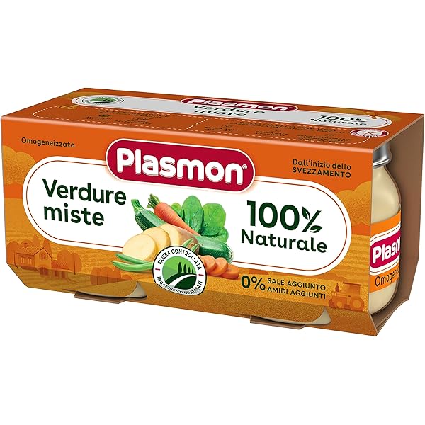 Omogeneizzato Formaggino E Parmigiano Reggiano 80g - 24 Vasetti Per Svezzamento