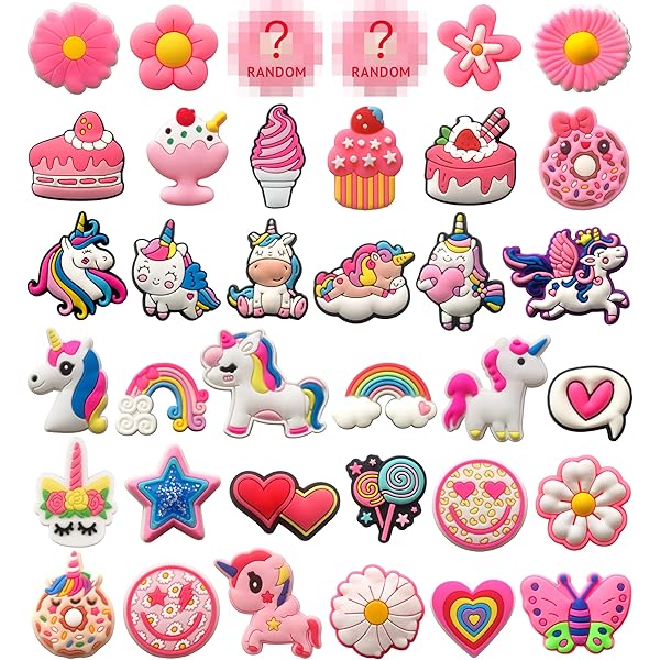 Mr. Pen - Lot De 30, 50, 60 Breloques Différentes En PVC Aléatoires