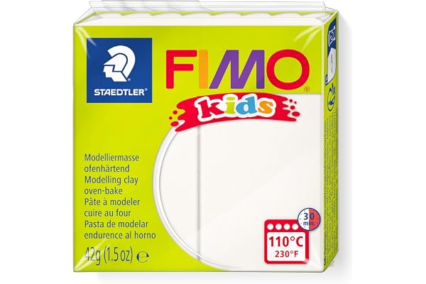 Staedtler - Fimo kids - Pain Pâte à Modeler 42 g Blanc