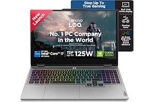Lenovo LOQ Intel Core i7-14700HX | NVIDIA RTX 5050 8GB (16GB RAM/1TB SSD/FHD IPS/144Hz Refresh Rate/440 AI TOPS/15.6" (39.6cm)/Windows 11/5.0MP Camera/Office 2024/Grey/2.4Kg), 83JE01FTIN Gaming Laptop