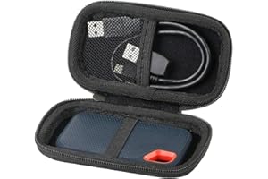 Khanka Duro Viaje Estuche Bolso Funda para SanDisk Extreme Portable SSD 1TB/2TB/250GB/500GB (Funda para SanDisk Extreme-Sin Capa a Prueba de Golpes)