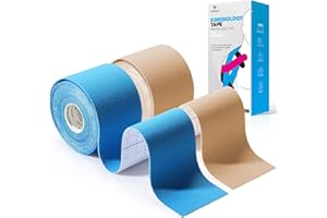 ‎YANGTSUNG Taśma kinezjologiczna YANGTSUNG, wodoodporna taśma sportowa 5 m x 5 cm, elastyczna terapeutyczna taśma sportowa do ćwiczeń, sportu i leczenia urazów