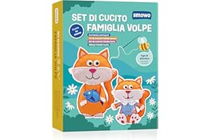 Smowo® Set da cucito per bambini – Animali di peluche – Set fai da te con istruzioni per il cucito e video – per ragazze e ragazzi