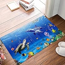 Tappetino Da Bagno Antiscivolo Per Bambini | Motivo Balena | Gomma Resistente | 75x35 Cm - Foto 9