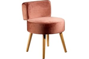 ECHTWERK Milo tapizado, sillón escandinavo, Silla Confortable, Respaldo Alto, Acolchado de Espuma Blanda, para salón, Patas de Madera, Taupe, Talla única