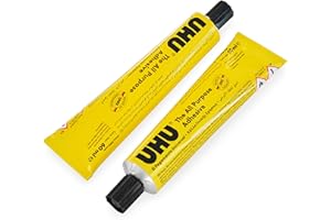 UHU All Purpose Adhesive Glue - 60ml - Pack of 2 Tubes