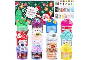 Yuxava slime kalendarz adwentowy 2026, kalendarz adwentowy na Boże Narodzenie, zabawka 2026 dla dzieci, zestaw "zrób to sam" Slime, 25 dni, Boże Narodzenie, odliczanie dla dziewcząt i chłopców