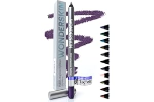 Wonderskin Eyeliner Pencil, 1440 Longwear Deep Purple Eyeliner Pencil - Waterproof, Sharpenable & Smudge Proof