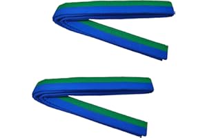 Niuhong 2 szt. 260 cm Judo Karate Pas Sztuki Walki Paski Sportowe Taekwondo Pasy Profesjonalne Karate Aikido Pas Gruby Tkanina Biały Pasek Dzieci Dorośli Kofun Martial Arts Belt