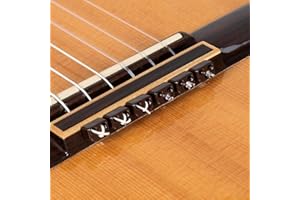 ALBA GUITAR BEADS Retenedores color marron brillante de cuerda de nailon para guitarra clasica flamenca acústica eléctrica ukulele guitarras beads