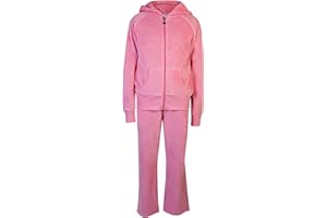 Brody & Co. Girls Diamante Tracksuit Velour