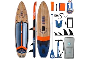 Niphean Paddle Gonflable avec Un Design D'aile Équilibré et des Accessoires Sup Durables, Planches de Stand Up Paddle Gonflables, 335cm Paddle Gonflable Adulte Stable pour Tous Les Niveaux D'habileté