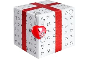 ESC WELT Secret Box - Embalaje Creativo para Regalo con Acertijos - Caja con Enigmas para los Amantes de los Juegos de Rompecabezas - Caja Regalo Ideal para Cumpleaños & Boda