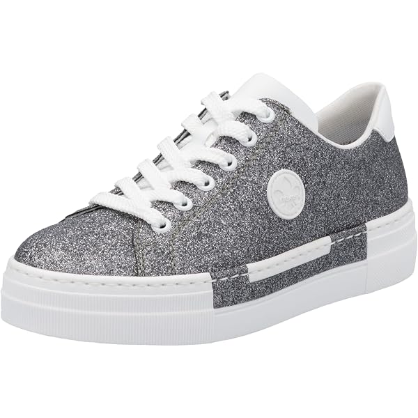Rieker W2200, Sneaker Low Donna, Argento Multicolore, 36 EU