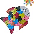 Yas Boss | Educational Wooden Animal Puzzle for Kids | Jigsaw Puzzle for Toddlers | Montessori Learning Toy for Boys & Girls Ages 2-5 Years (Fish)